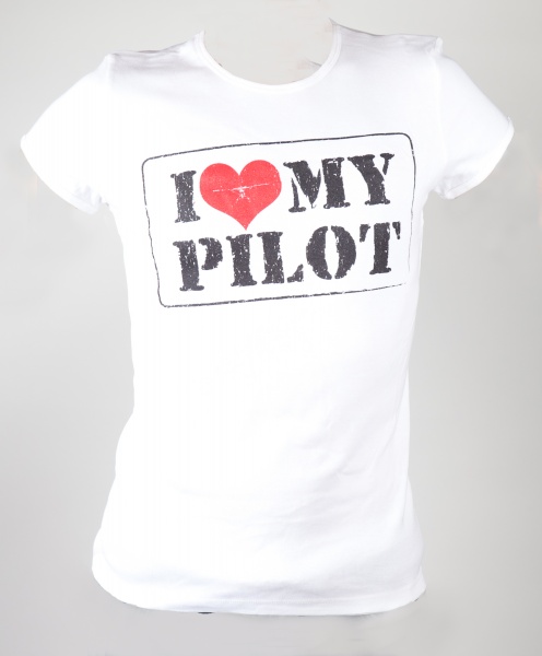 Футболка женская  "I love My Pilot "